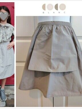 Coco Blanc Silver/Light Gray Skirt (NJ Brand)